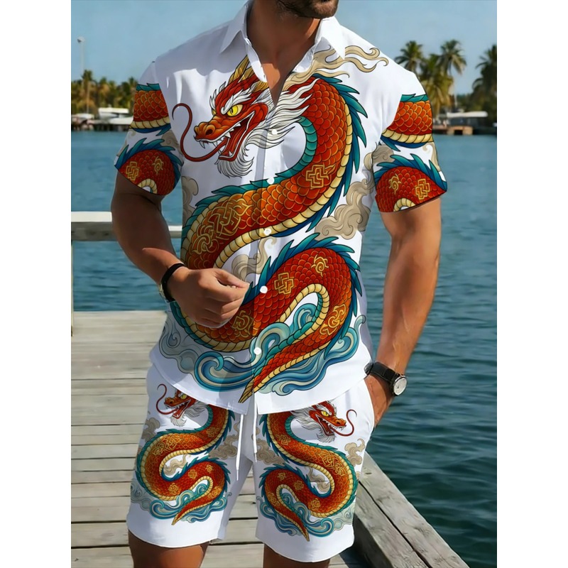 Mens Fashion Wear - طقم صيفي للرجال مكون من قطعتين