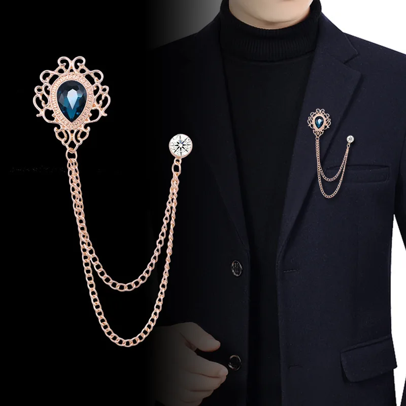 Men'S Fashion Jewelry - جديد خمر شرابة سلسلة حجر الراين