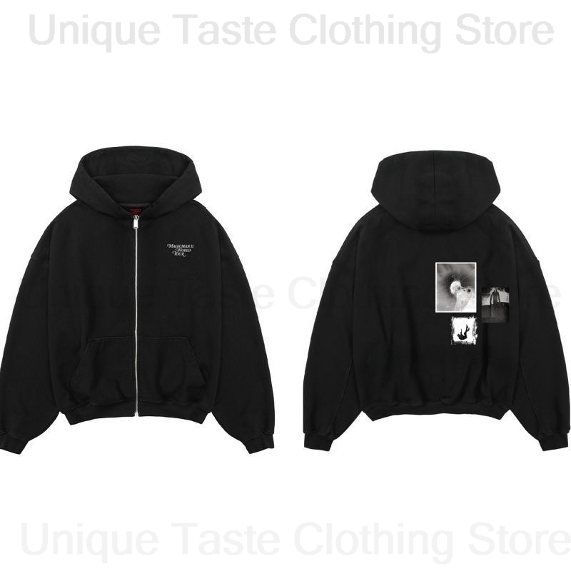 Mens Fashion Zip Up Hoodies - جاكسون وانغ ماجيكمان 2 نفس سستة