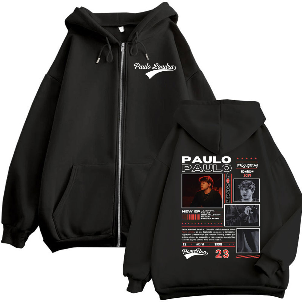 Mens Fashion Zip Up Hoodies - مغني الراب باولو لوندرا ألبوم هومرون