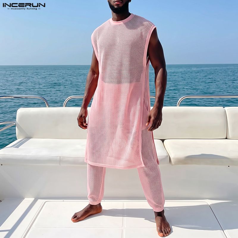 Men'S Fashion For 2026 - طقم رجالي من INCERUN مكون من