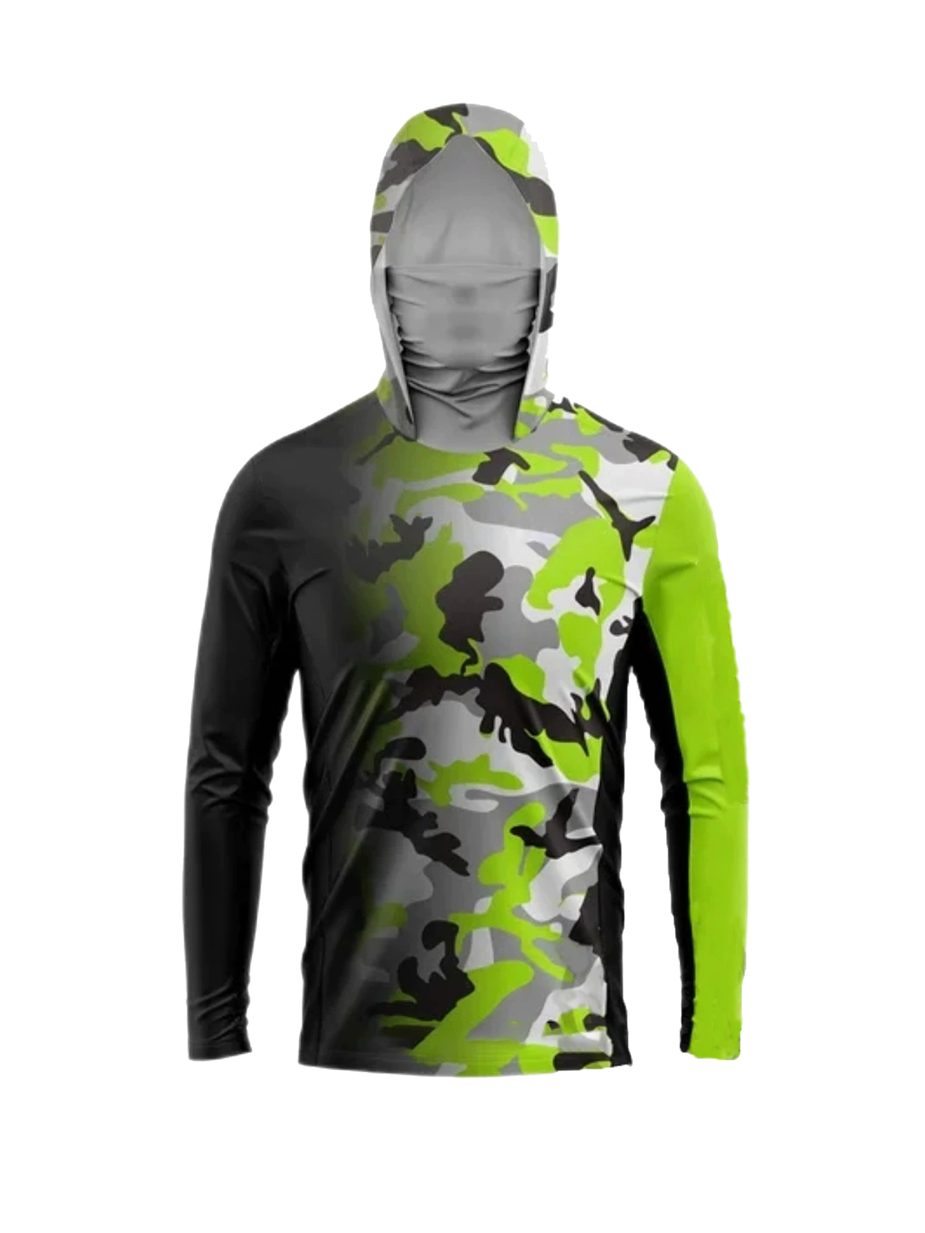 Military Shirt Men - قميص صيد خارجي بأكمام طويلة وغطاء