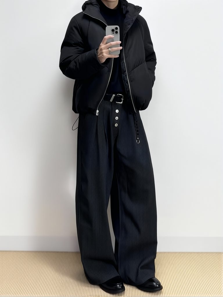 Men'S Dress Pants Fashion - بنطلون رجالي واسع الساق بتصميم كلاسيكي،