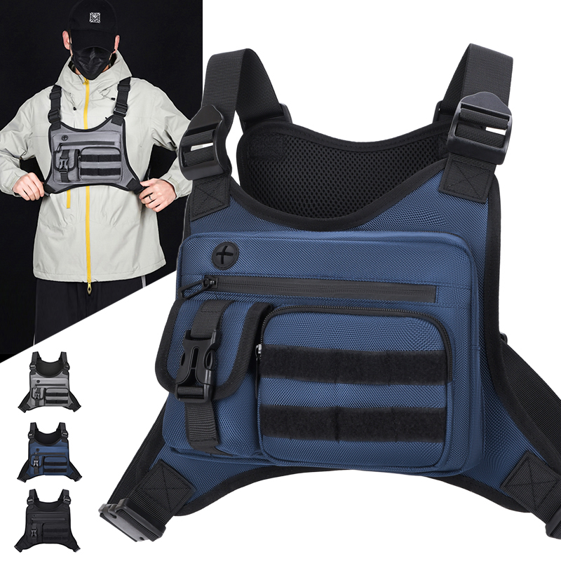 Tactical Vest Men - حقيبة صدرية تكتيكية للرجال مقاومة للماء،