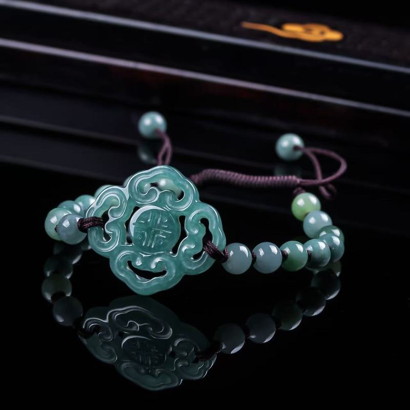 Men'S Fashion Jewelry - سوار من اليشم الطبيعي من الدرجة