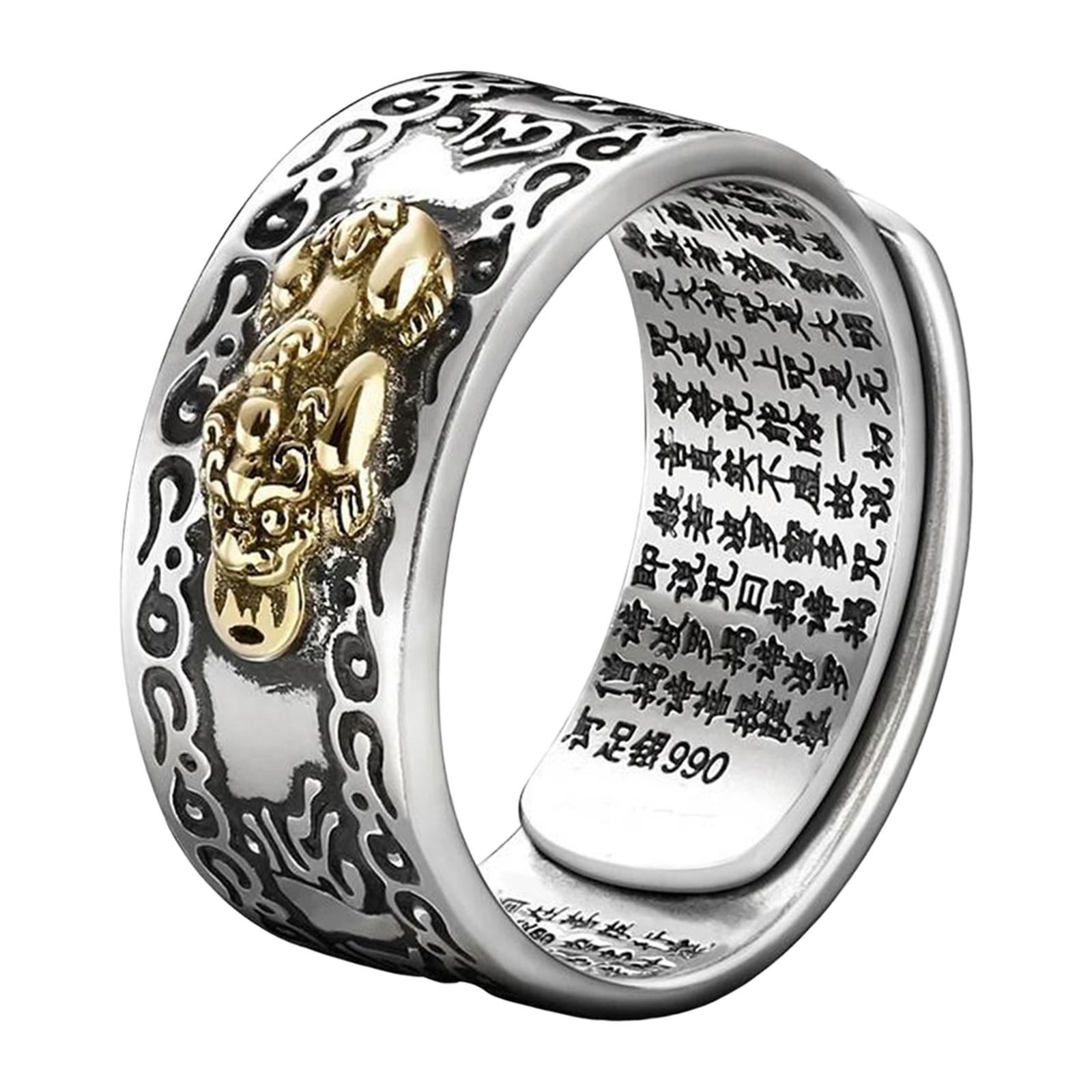Men'S Fashion Rings - خواتم قابلة للفتح بتصميم بيكسيو عتيق،