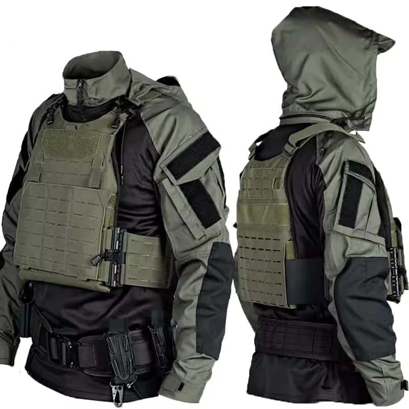 Military Shirt Men - طقم قميص وبنطلون تكتيكي للرجال بنمط