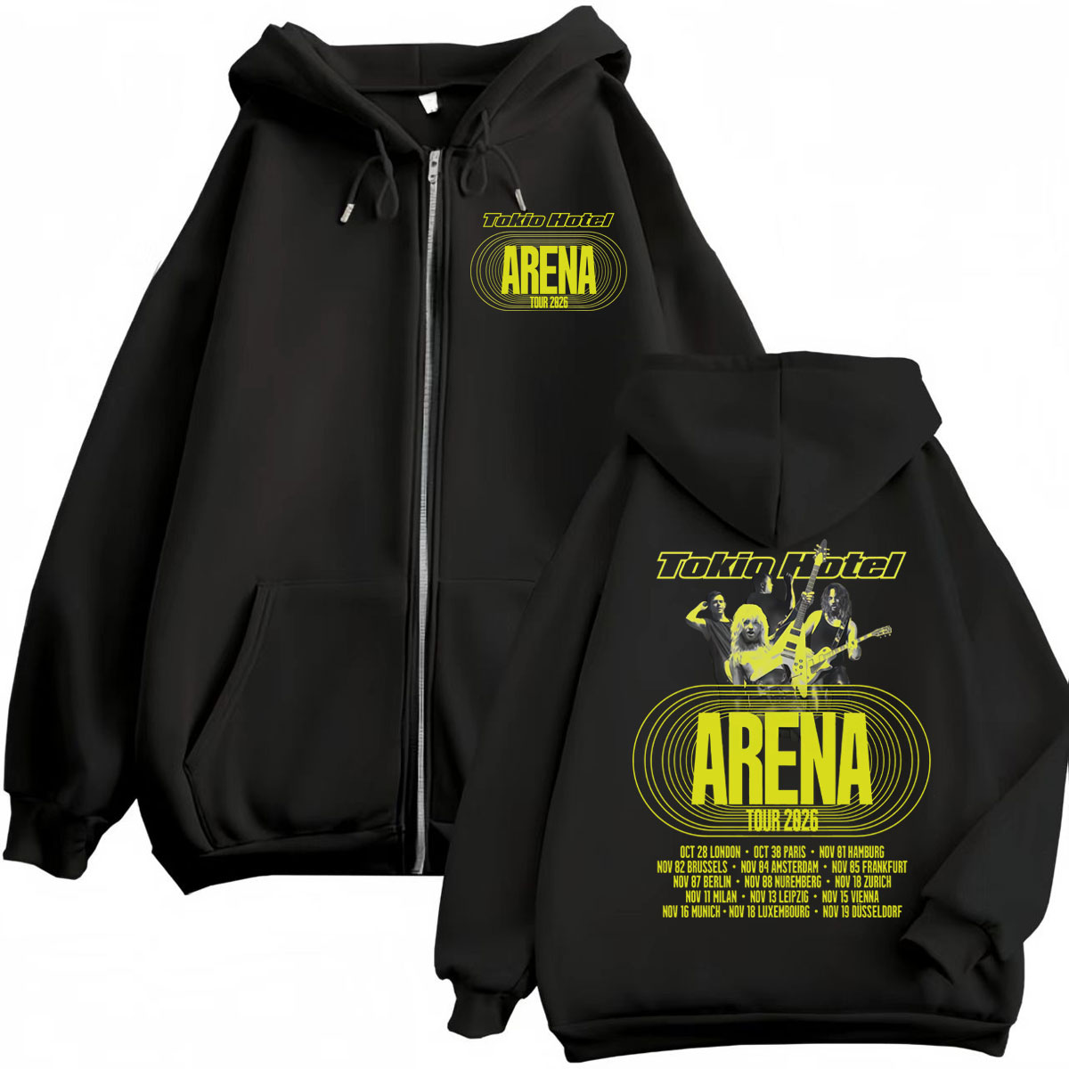 Mens Fashion Zip Up Hoodies - هوديز بسحاب توكيو هولت أرينا تور