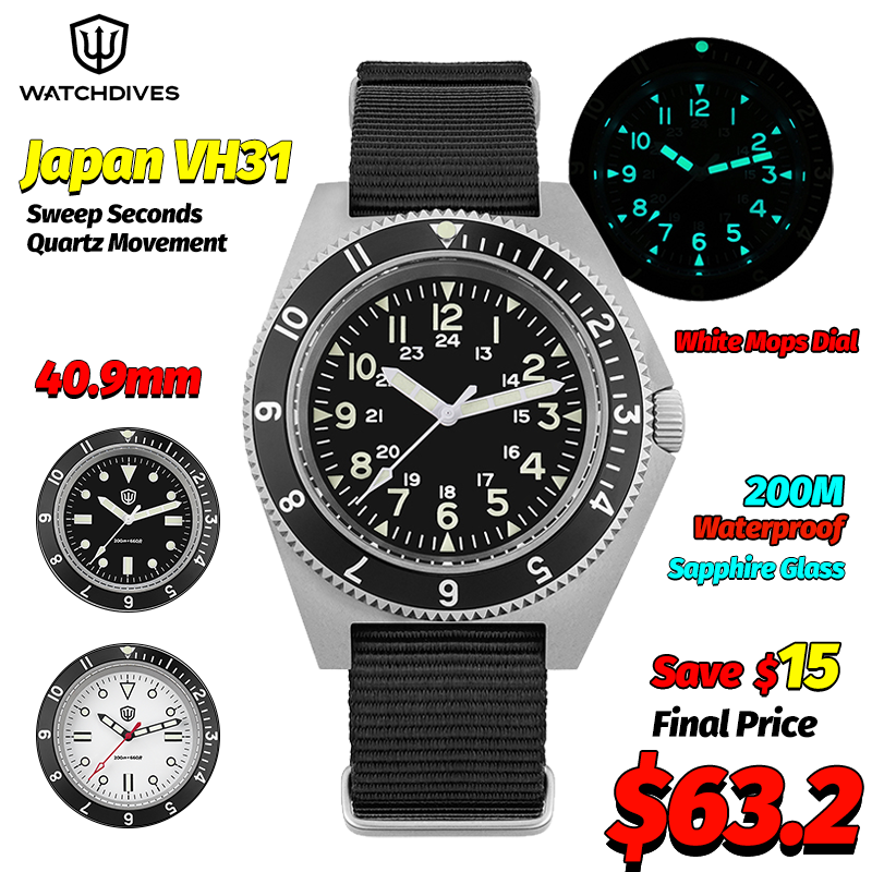 Men'S Fashion Jewelry - Watchdives WD1972 ساعة كوارتز الياقوت مضيئة