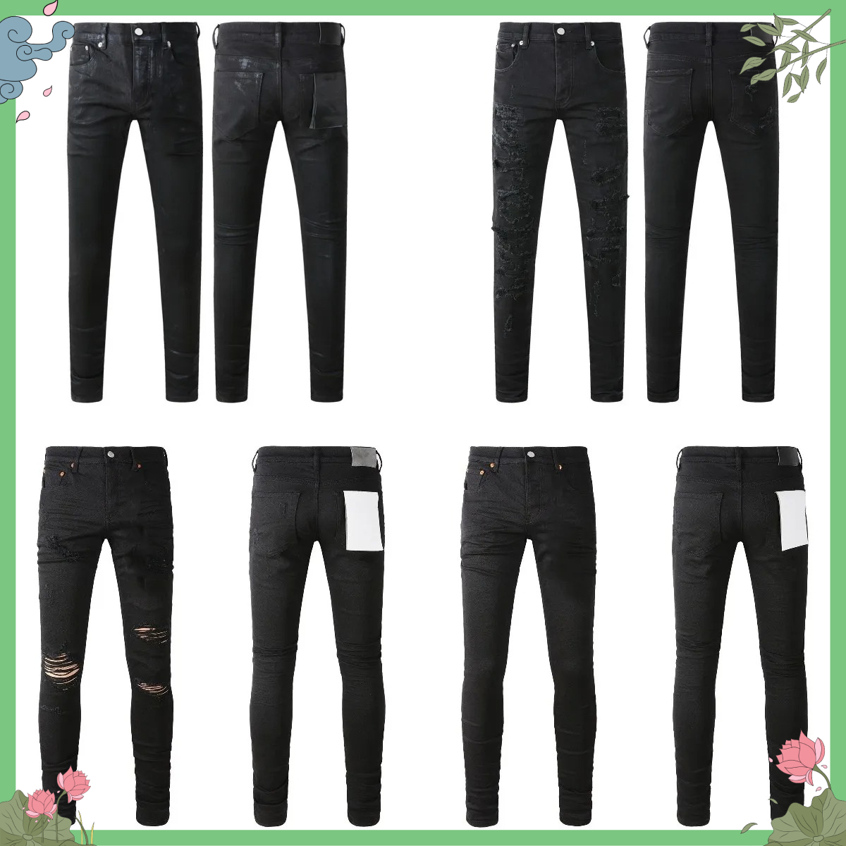 Men'S Fashion Nova Jeans - جينز رجالي جديد بتصميم عصري كلاسيكي