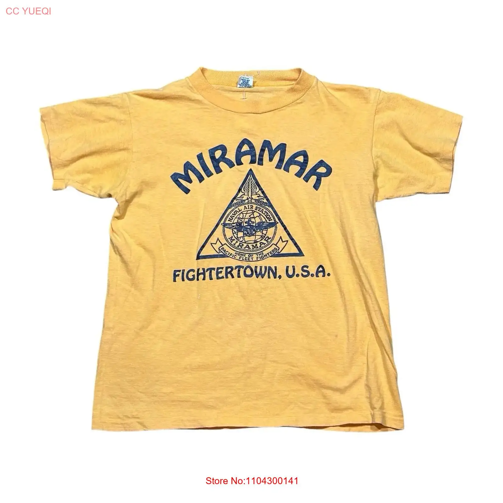 Military Shirt Men - تي شيرت VTG 80s Miramar Fightertown