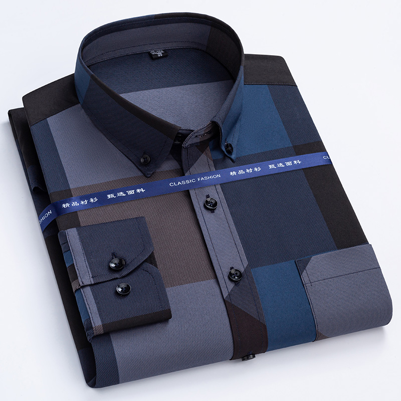 Dress Shirt Non-Iron - قمصان رجالية ربيع الخريف أحدث رائجة