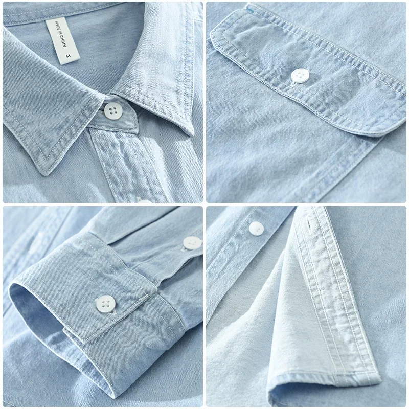 الكورية أزياء الرجال قمصان جين - مراجعة Jeans Shirt Fashion For Men وسعره