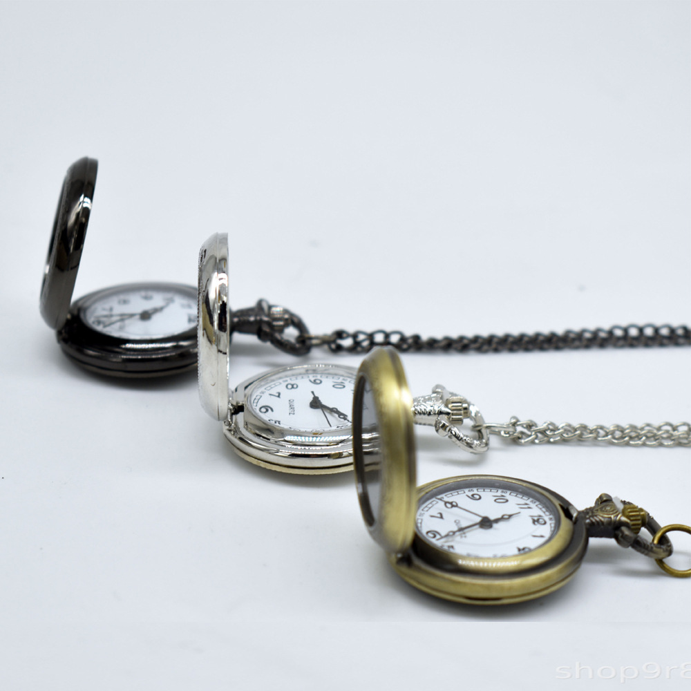 قلادة ساعة جيب معدنية عتيقة مخ - مراجعة Men'S Fashion Jewelry وسعره
