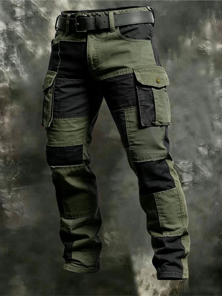 بنطلون كارجو رجالي قطني كاكي،  - مراجعة Mens Fashion Cargo Pants وسعره