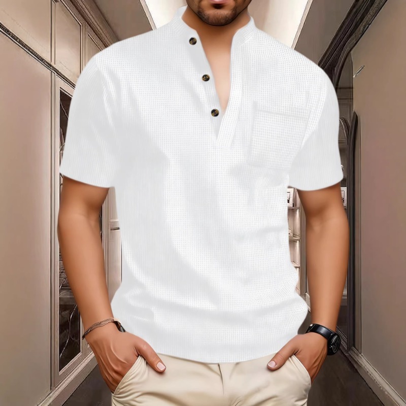 قميص صيفي كاجوال للرجال بياقة  - مراجعة Mens Fashion Wear وسعره