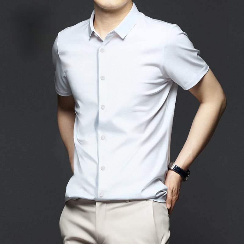 قميص رجالي بأكمام قصيرة فستان  - مراجعة Dress Shirt Non-Iron وسعره