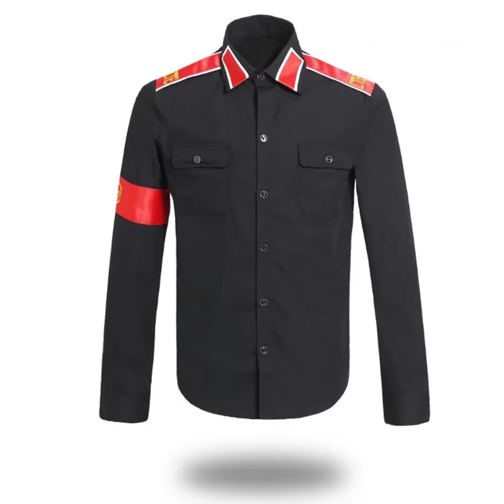 قميص مايكل جاكسون العسكري المض - مراجعة Military Shirt Men وسعره