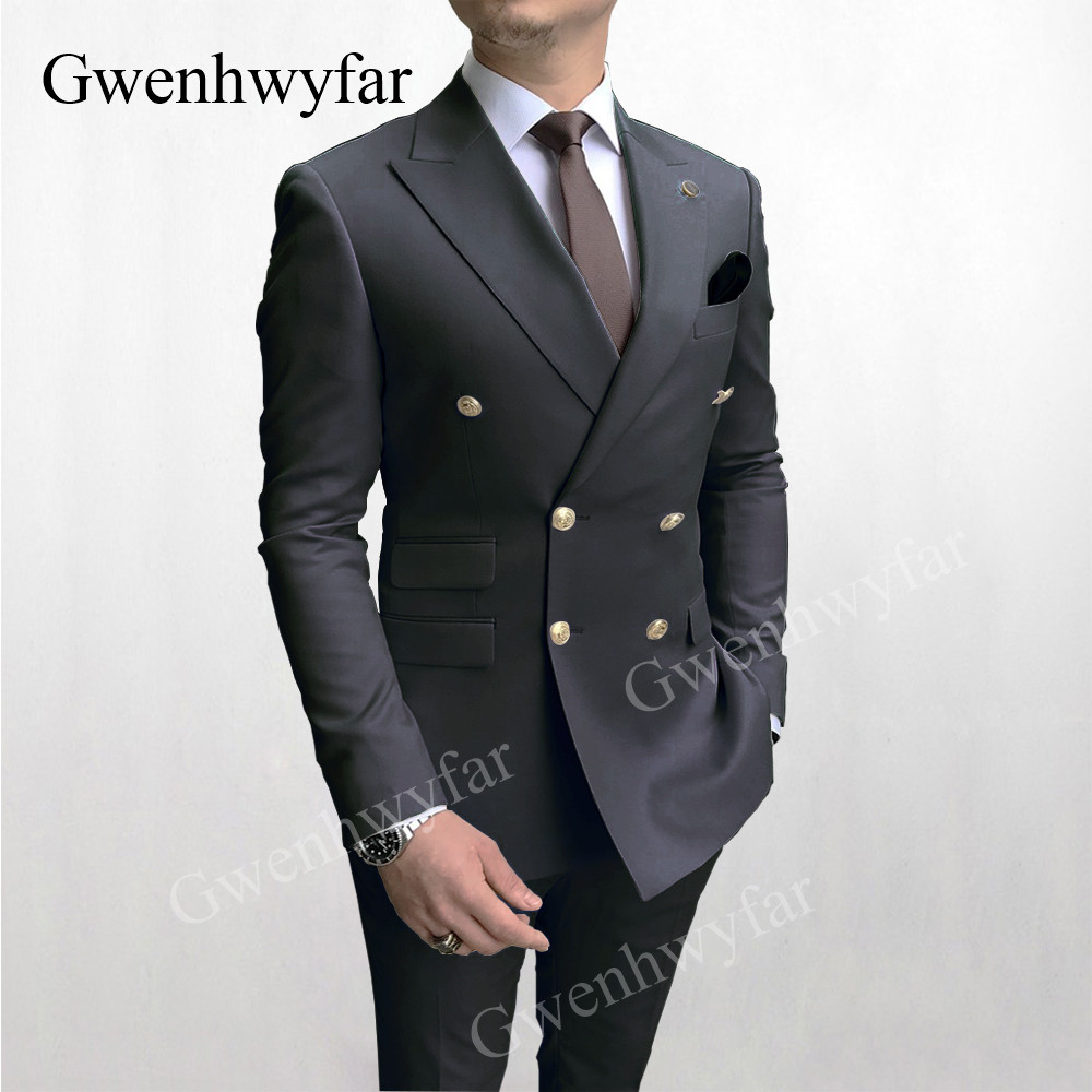 Gwenhwyfar-بدلة مزدوجة الصدر ل - مراجعة Men'S Dress Pants Fashion وسعره