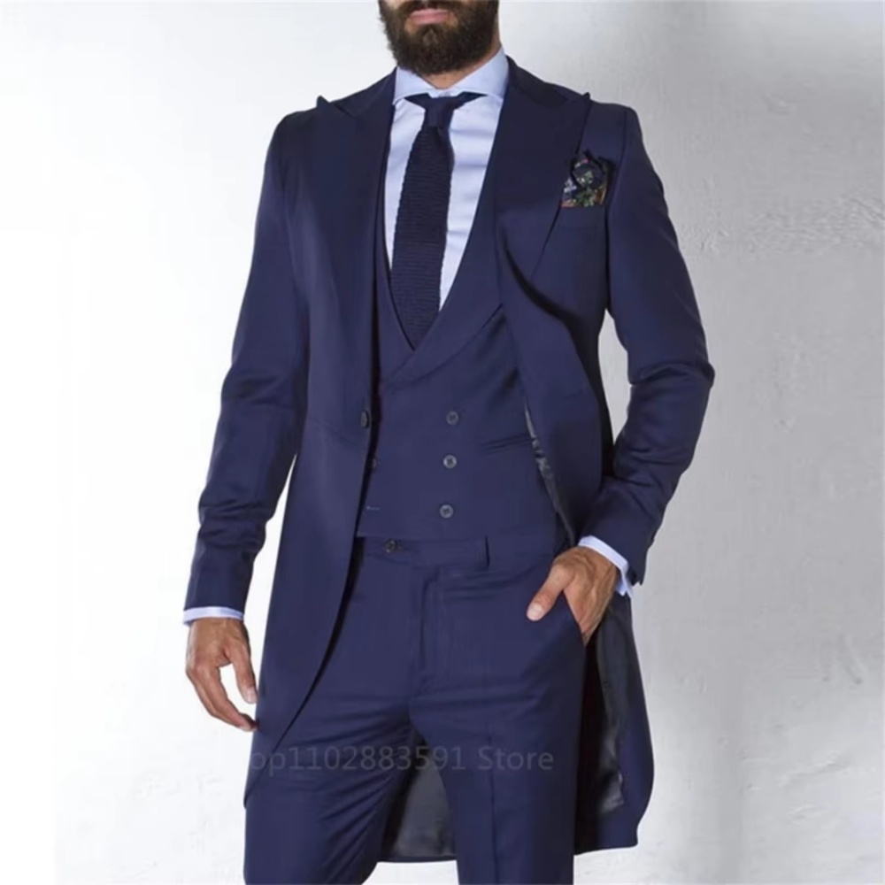 بدلة توكسيدو رجالية من 3 قطع ب - مراجعة Mens Fashion Trajes وسعره
