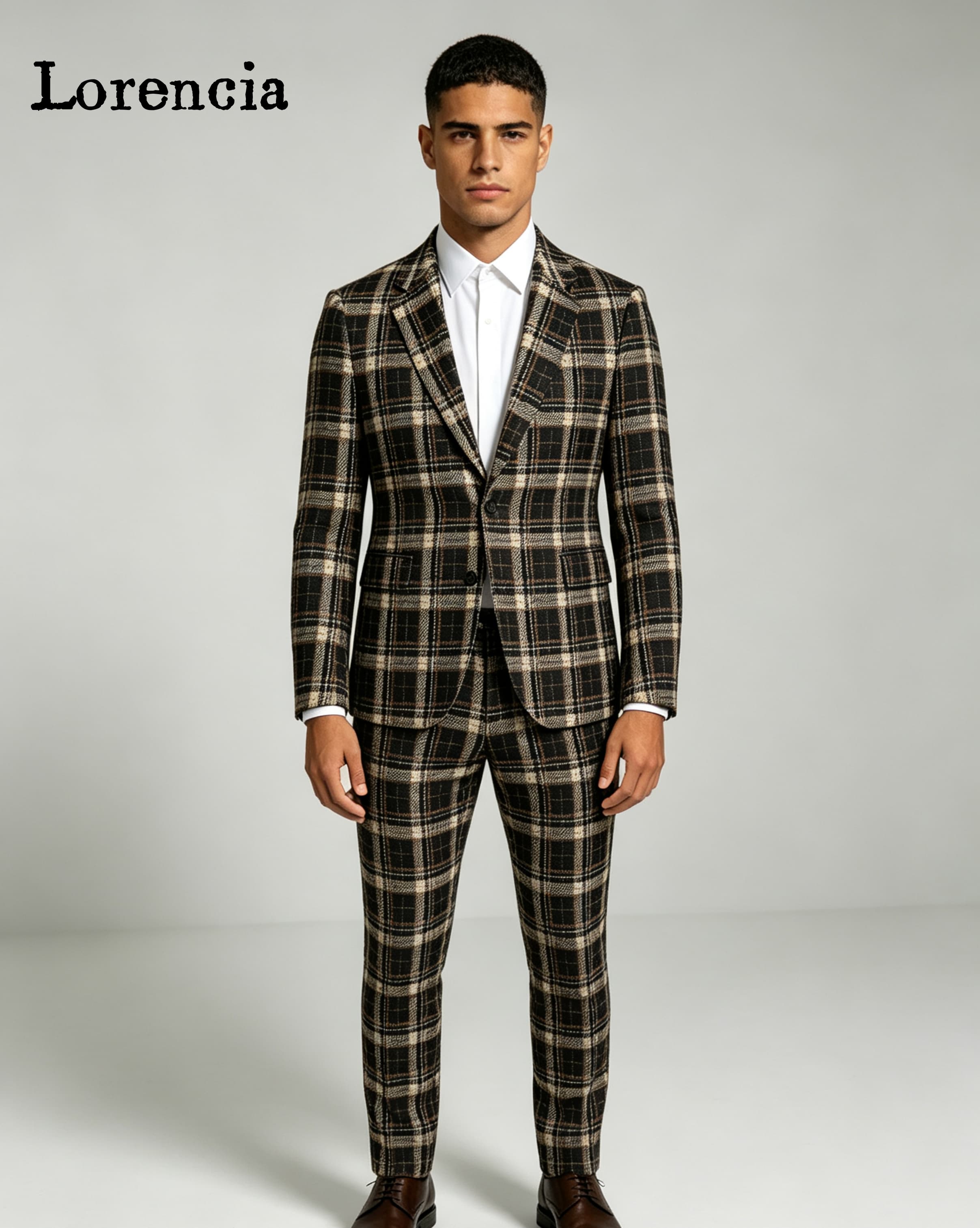 بدلات رجالية أنيقة بنقشة مربعا - مراجعة Mens Fashion Trajes وسعره