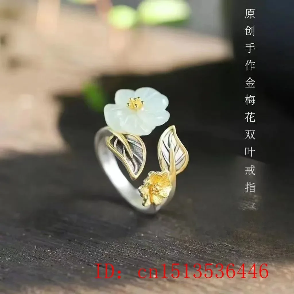 925 الفضة الأبيض Hetian اليشم  - مراجعة Men'S Fashion Rings وسعره