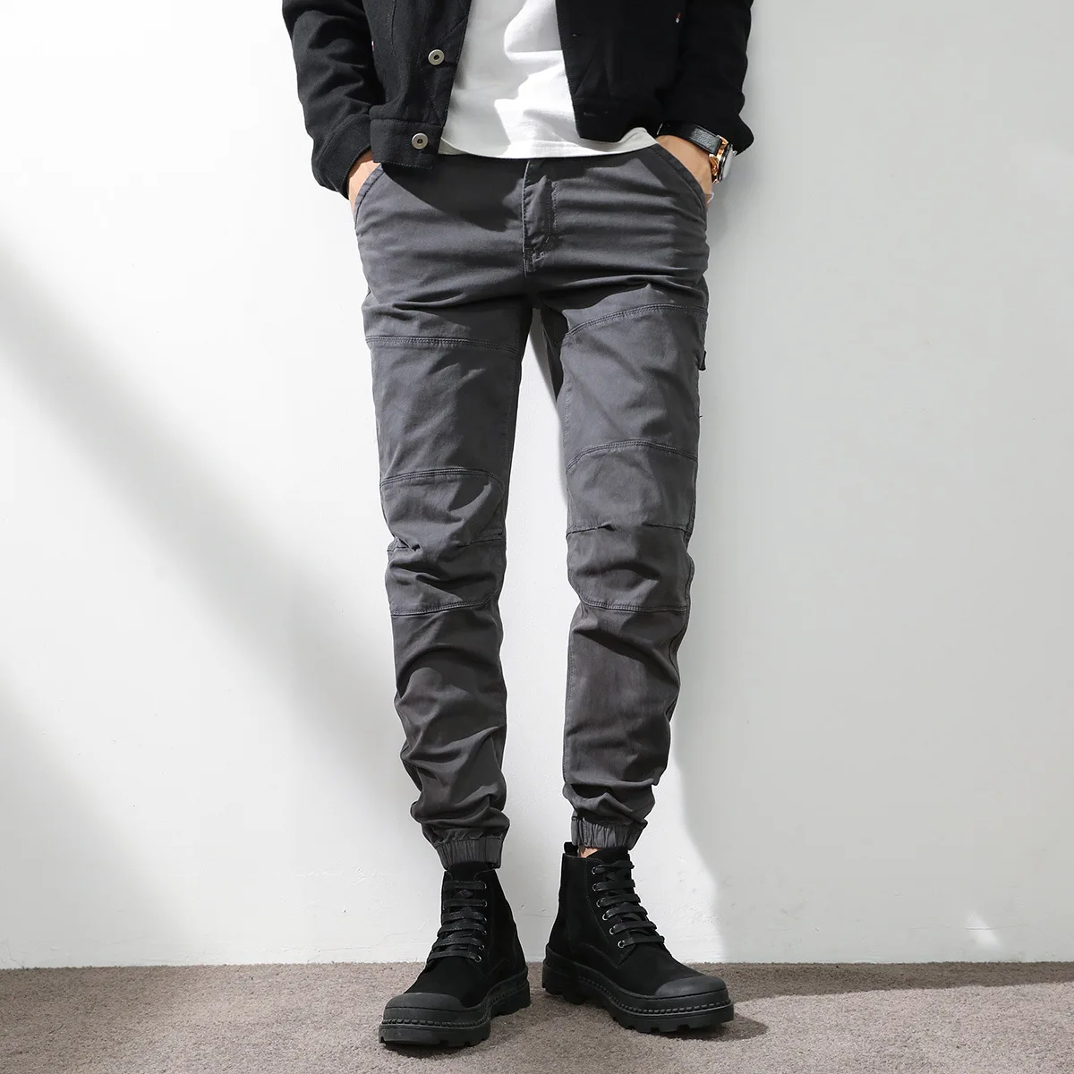 النمط الأمريكي موضة جديدة للرج - مراجعة Mens Fashion Cargo Pants وسعره