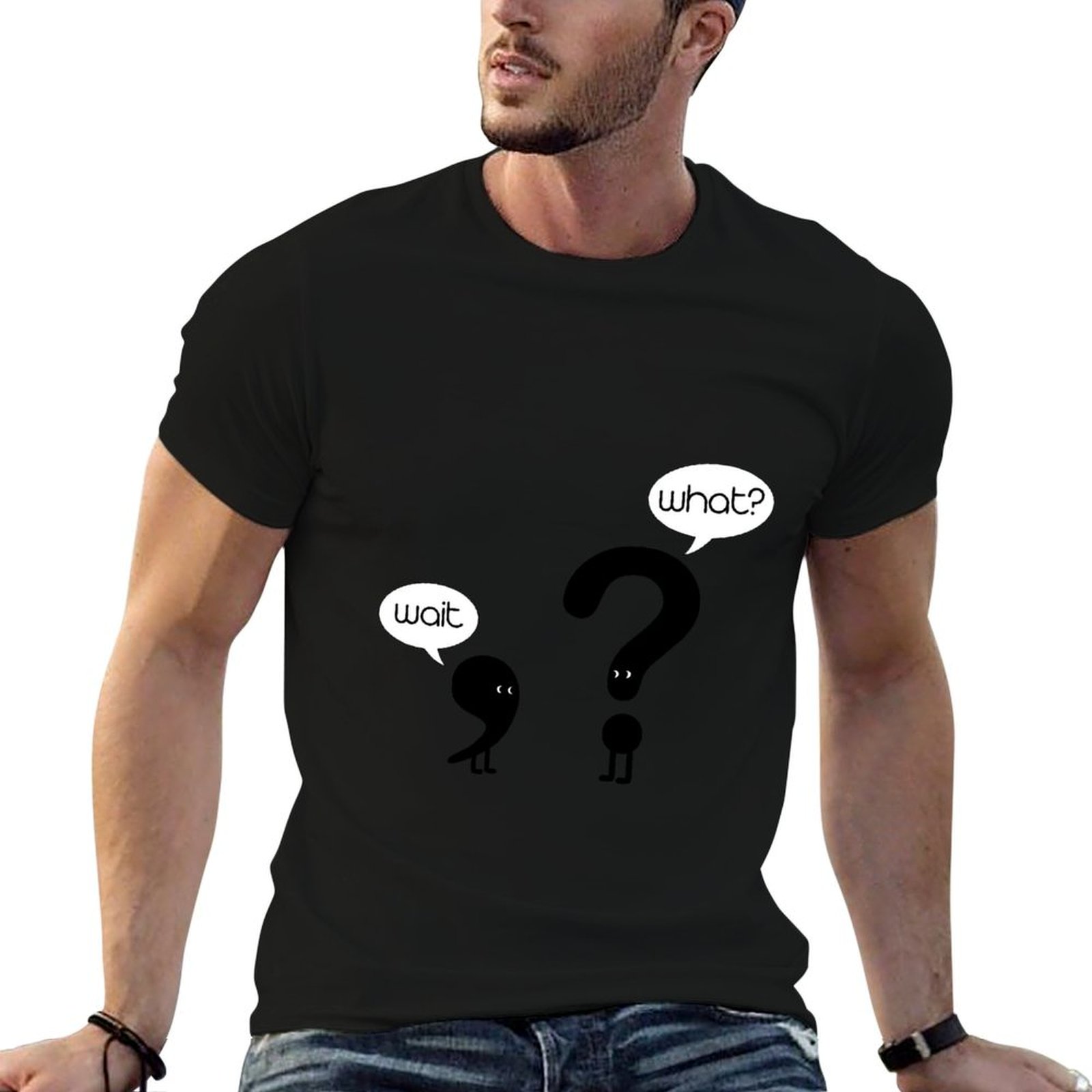 علامات ترقيم إنجليزية - تي شير - مراجعة Men'S Fashion Questions وسعره