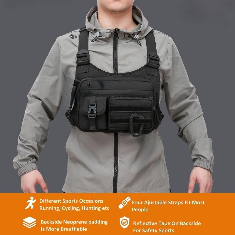 حقيبة صدر تكتيكية للرجال والنس - مراجعة Tactical Vest Men وسعره