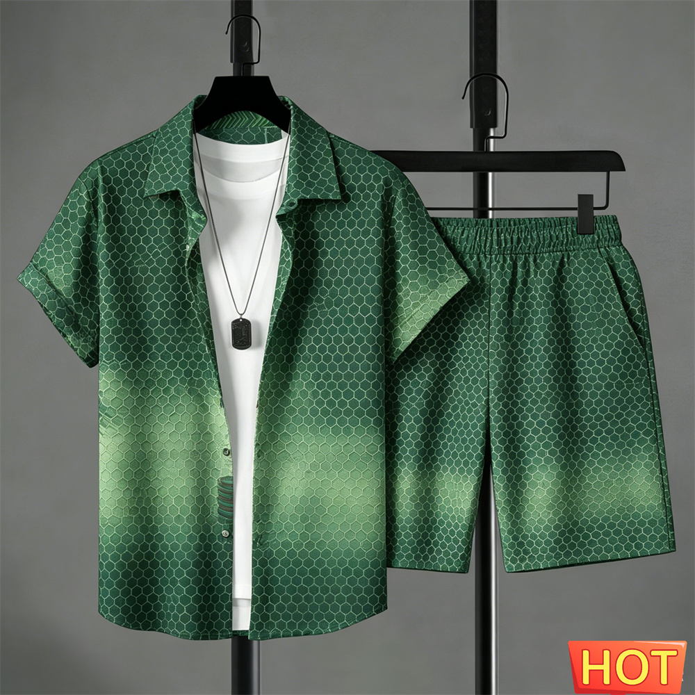 طقم قميص رجالي صيفي متدرج الأل - مراجعة Mens Fashion Suits وسعره