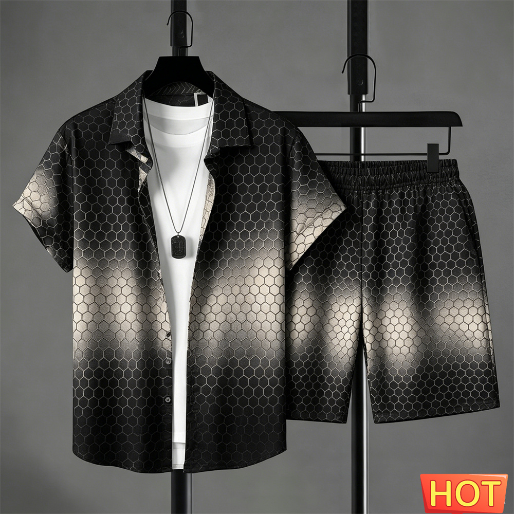 طقم قميص رجالي صيفي متدرج الأل - مراجعة Mens Fashion Suits وسعره
