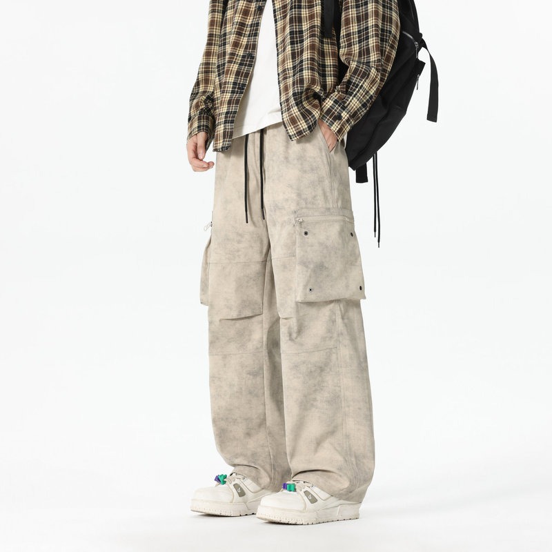 بنطال رجالي مرن عالي الخصر بجي - مراجعة Mens Fashion Cargo Pants وسعره