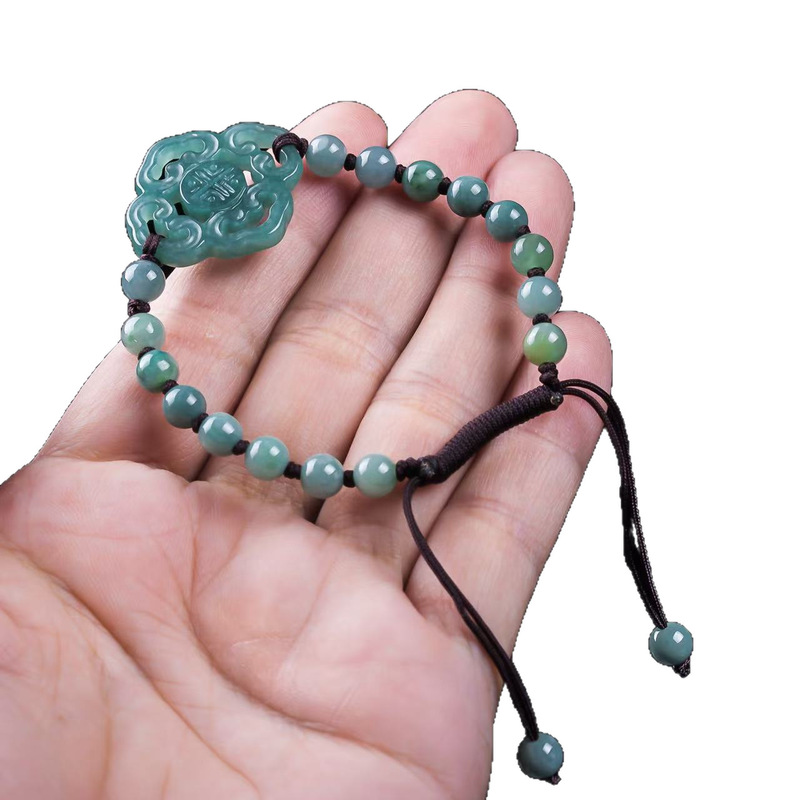 سوار من اليشم الطبيعي من الدرج - مراجعة Men'S Fashion Jewelry وسعره