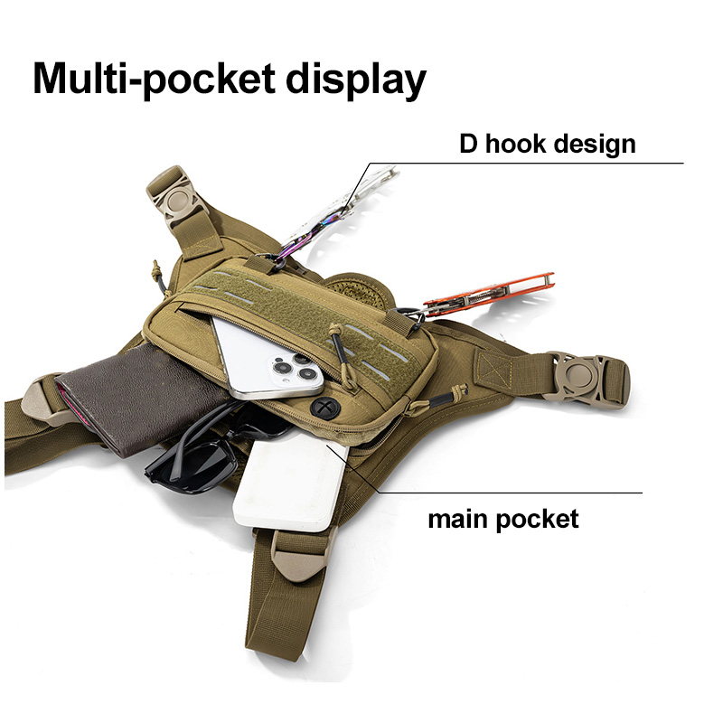 حقيبة صدر تكتيكية للتخييم والص - مراجعة Tactical Vest Men وسعره