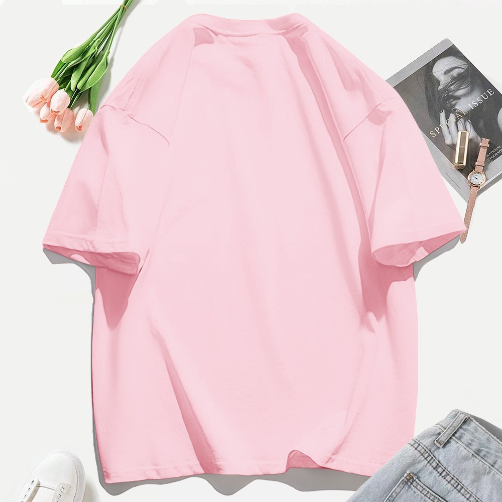 مخصص القطن تي شيرت المرأة الصي - مراجعة Graphic Tee Oversized وسعره