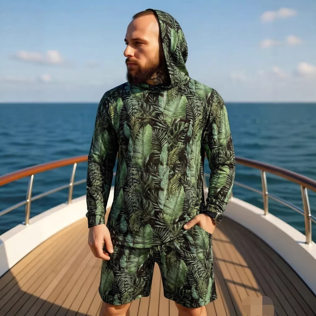 طقم صيفي جديد 2026 بطبعة مموهة - مراجعة Military Shirt Men وسعره