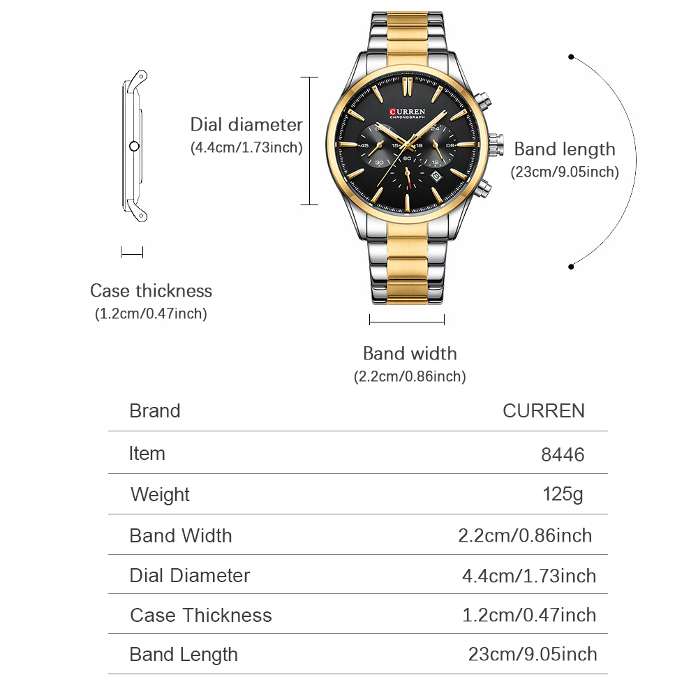 CURREN ساعات كوارتز كرونو رياض - مراجعة Men'S Fashion Jewelry وسعره