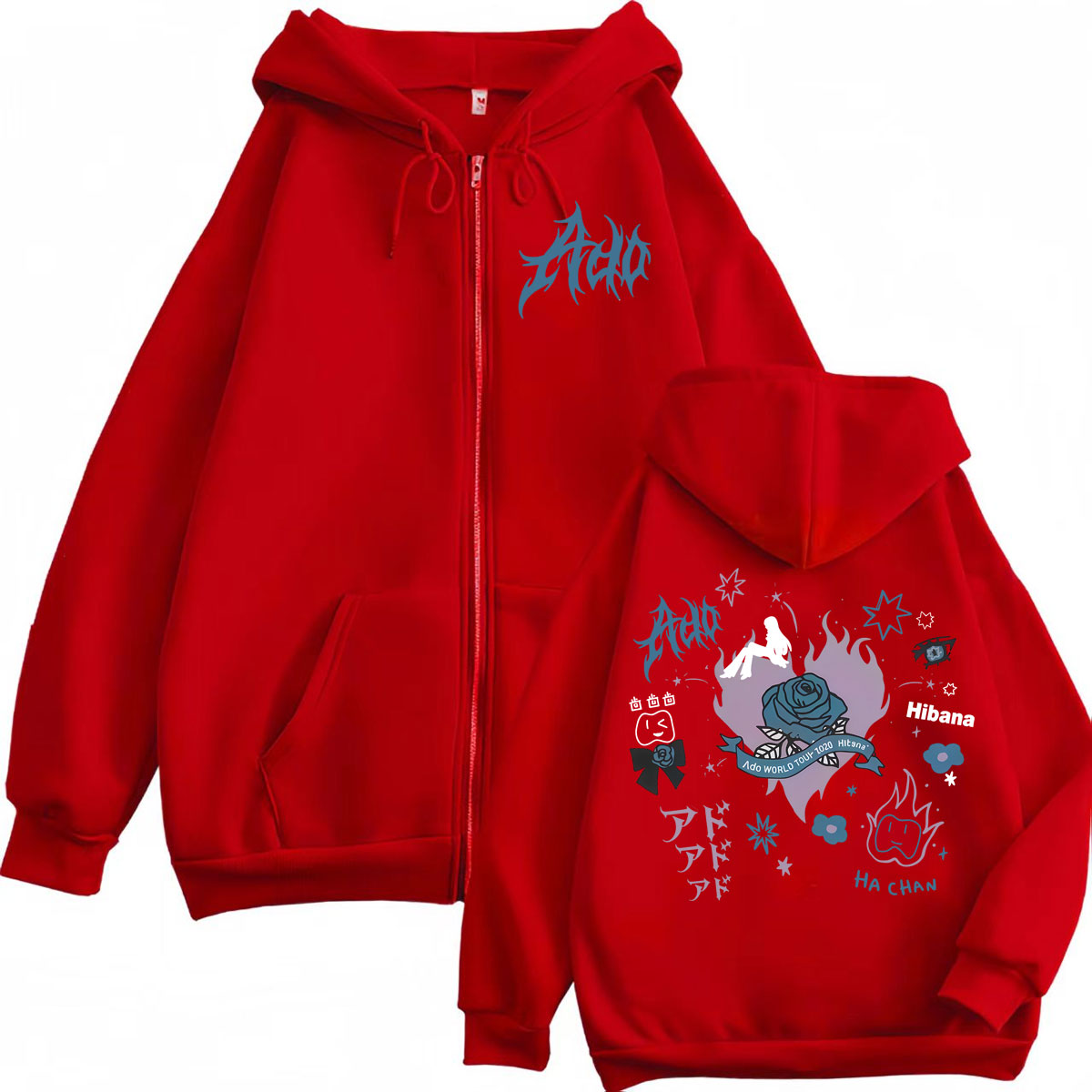 المغني أدو هيبانا جولة حول الع - مراجعة Mens Fashion Zip Up Hoodies وسعره