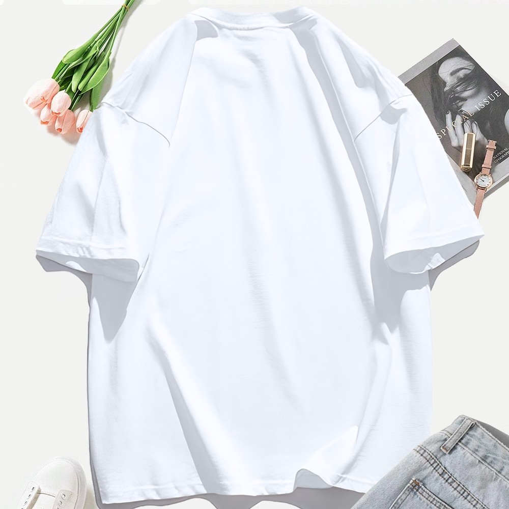 قمصان قطنية صيفية مخصصة للنساء - مراجعة Graphic Tee Oversized وسعره