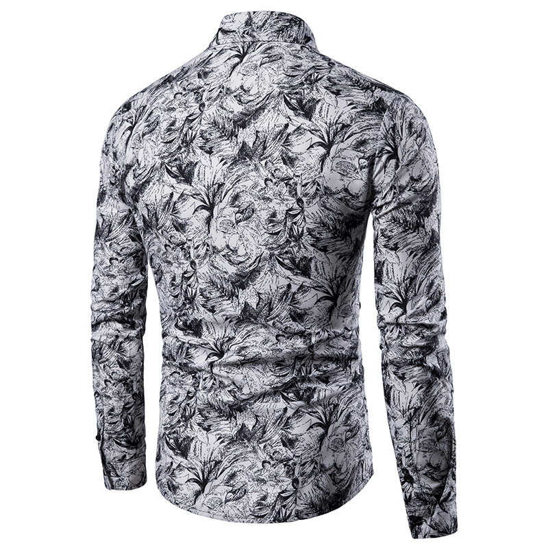 قميص رجالي مطبوع بأكمام طويلة  - مراجعة Mens Fashion Wear وسعره