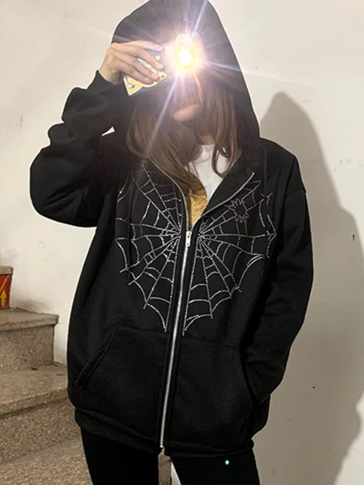 هوديز نسائية واسعة بتصميم بانك - مراجعة Mens Fashion Zip Up Hoodies وسعره