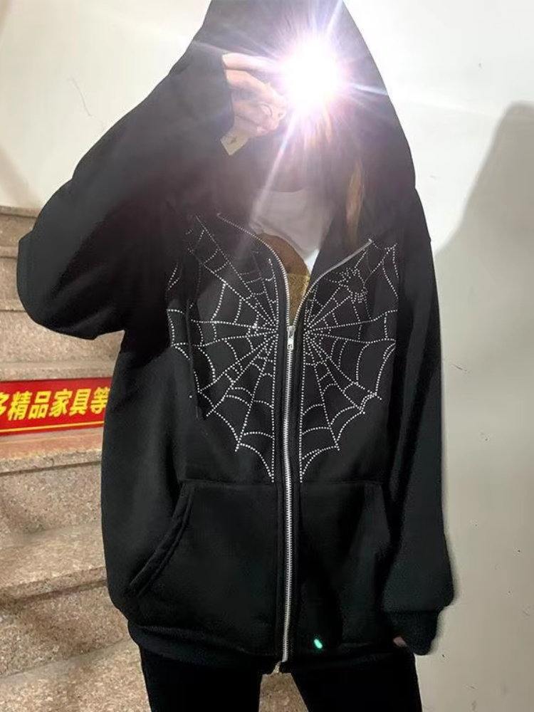 هوديز نسائية واسعة بتصميم بانك - مراجعة Mens Fashion Zip Up Hoodies وسعره