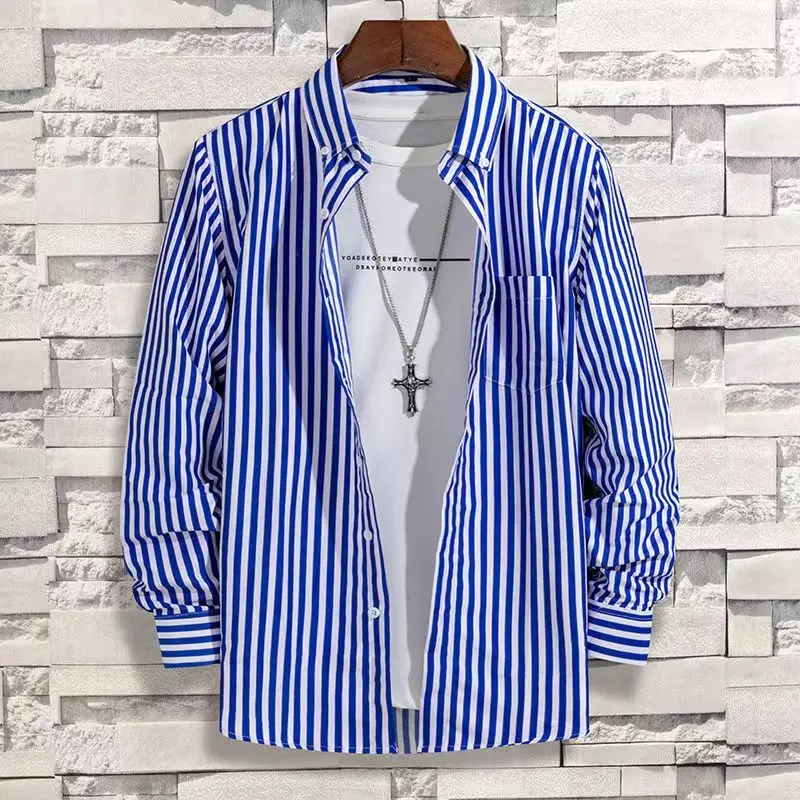 قميص مخطط بأكمام طويلة للرجال  - مراجعة Dress Shirt Non-Iron وسعره