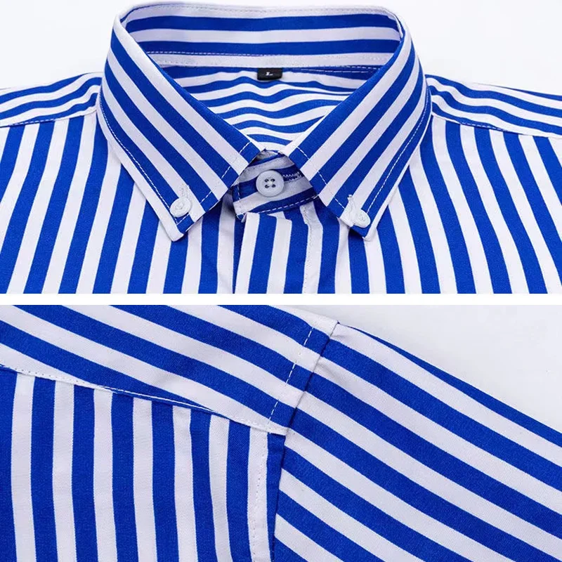 قميص مخطط بأكمام طويلة للرجال  - مراجعة Dress Shirt Non-Iron وسعره
