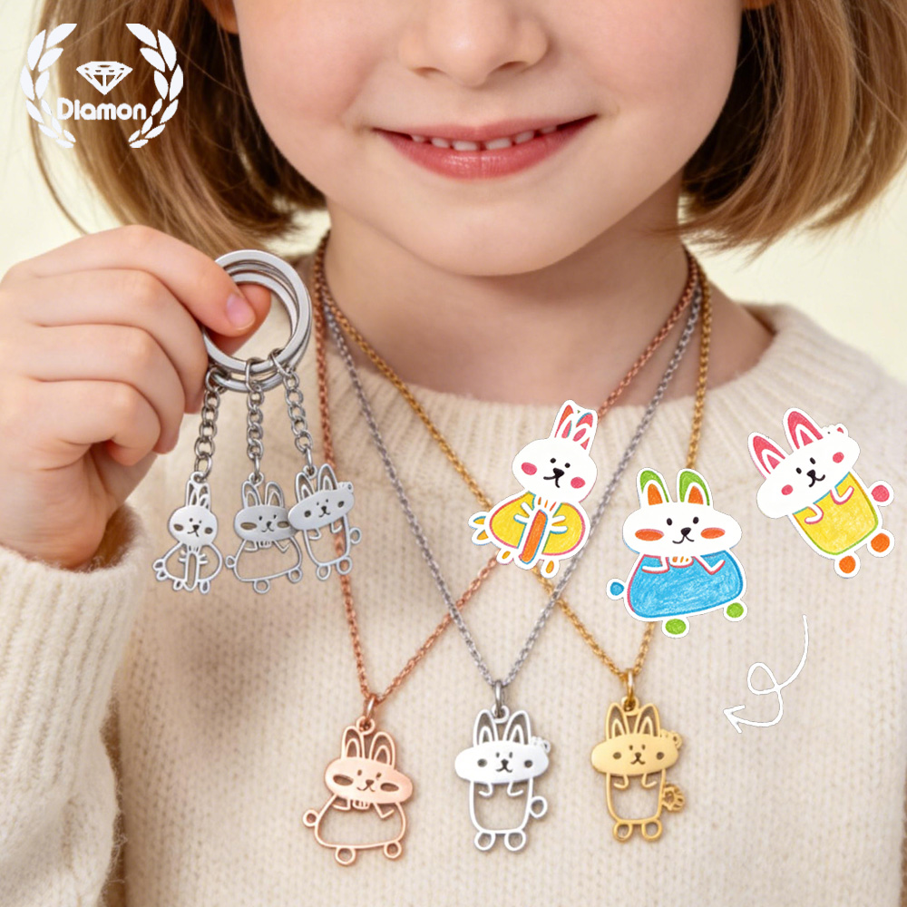 قلادة وسوار وسلسلة مفاتيح مخصص - مراجعة Men Fashion Kids وسعره