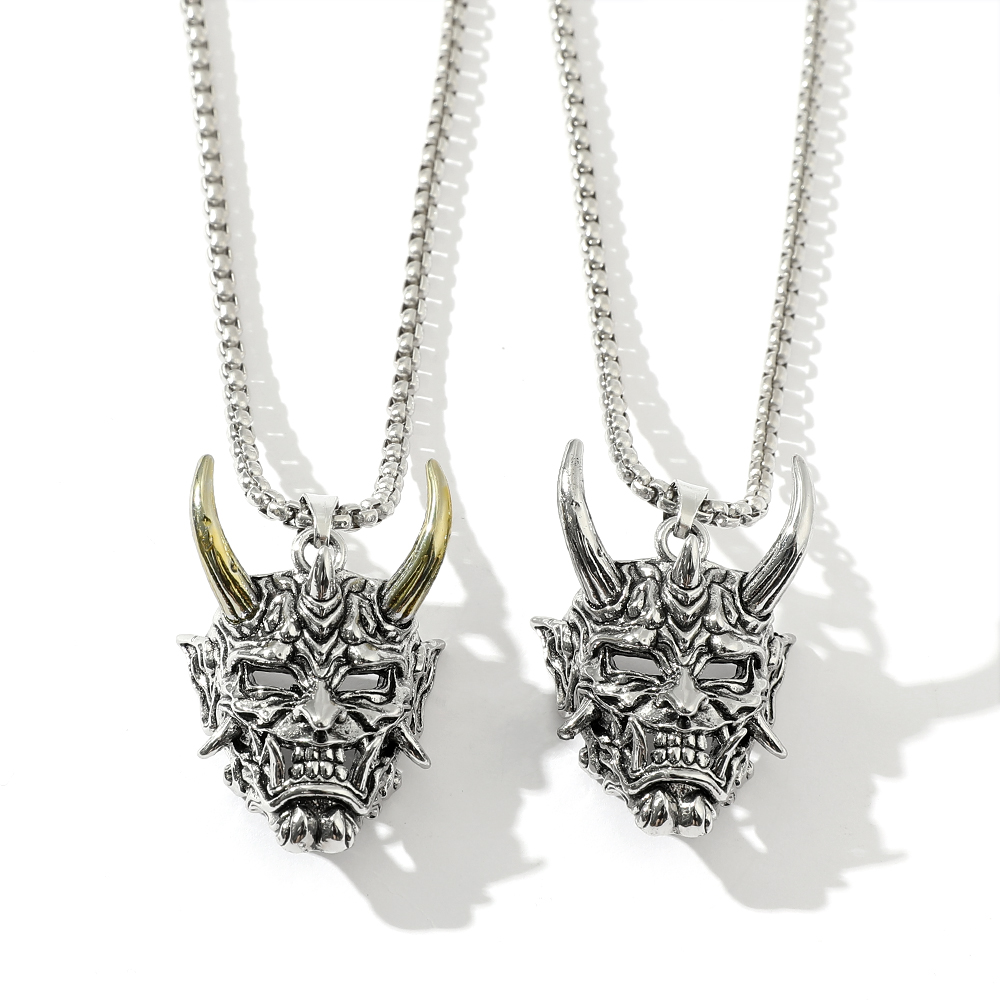 قلادة قناع الشبح الجذابة بتصمي - مراجعة Men'S Fashion Jewelry وسعره
