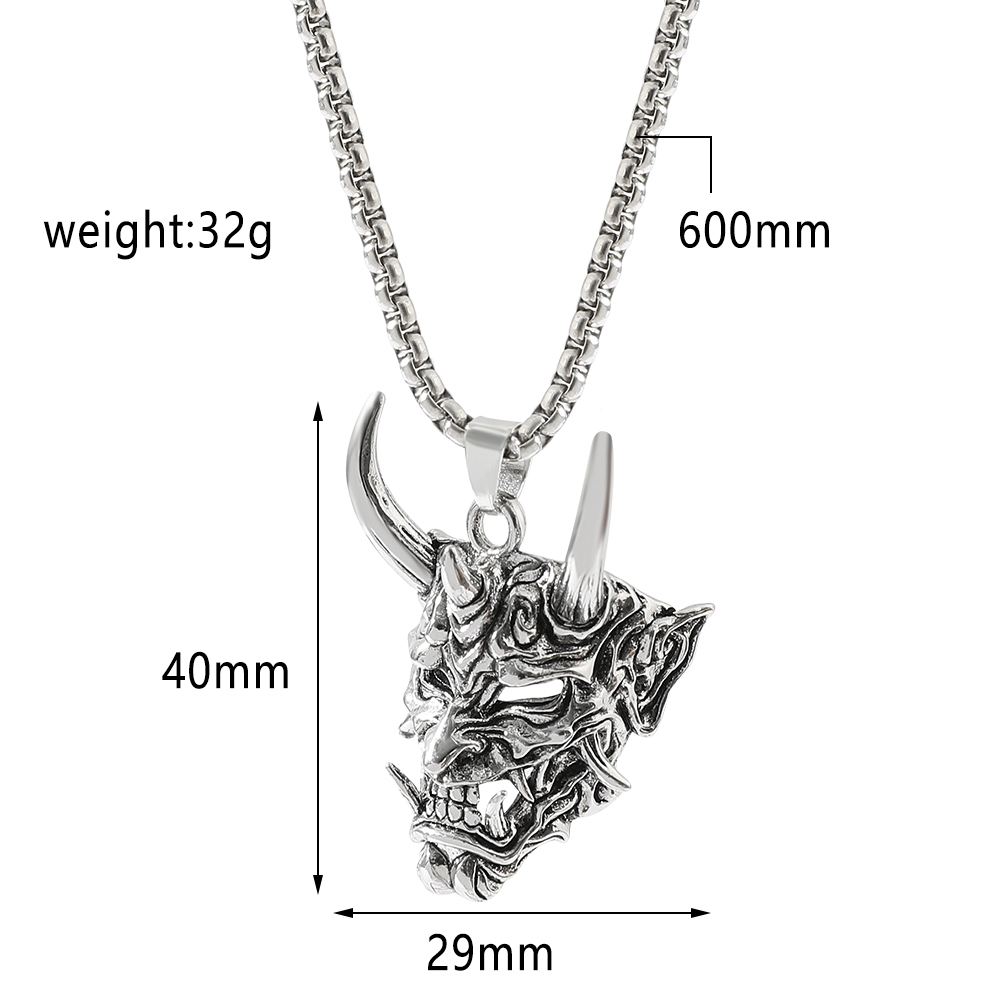 قلادة قناع الشبح الجذابة بتصمي - مراجعة Men'S Fashion Jewelry وسعره