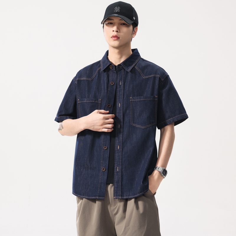 الصيف خفيفة الوزن رقيقة قميص د - مراجعة Jeans Shirt Fashion For Men وسعره