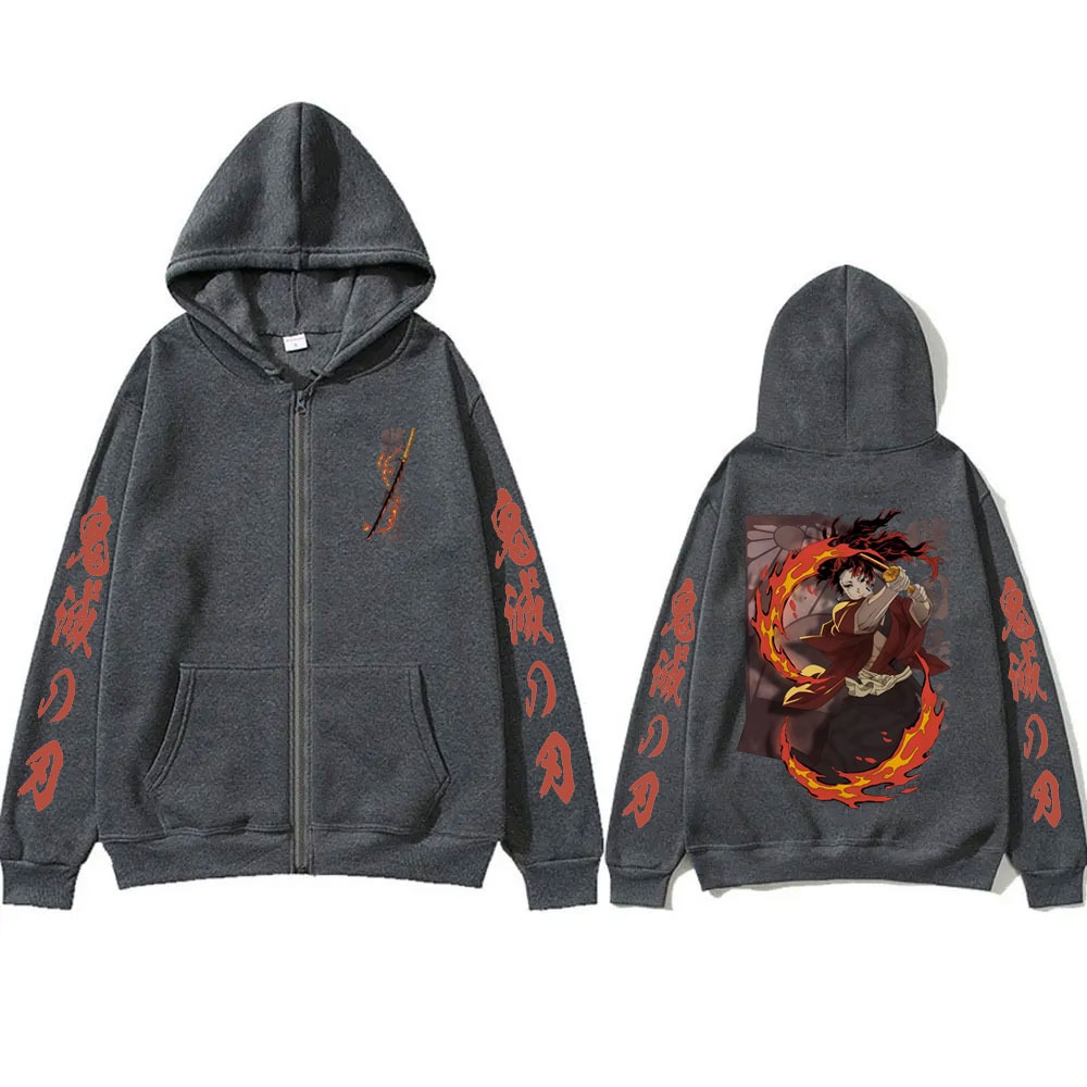 جديد شيطان القاتل Tsugikuni Yo - مراجعة Mens Fashion Zip Up Hoodies وسعره