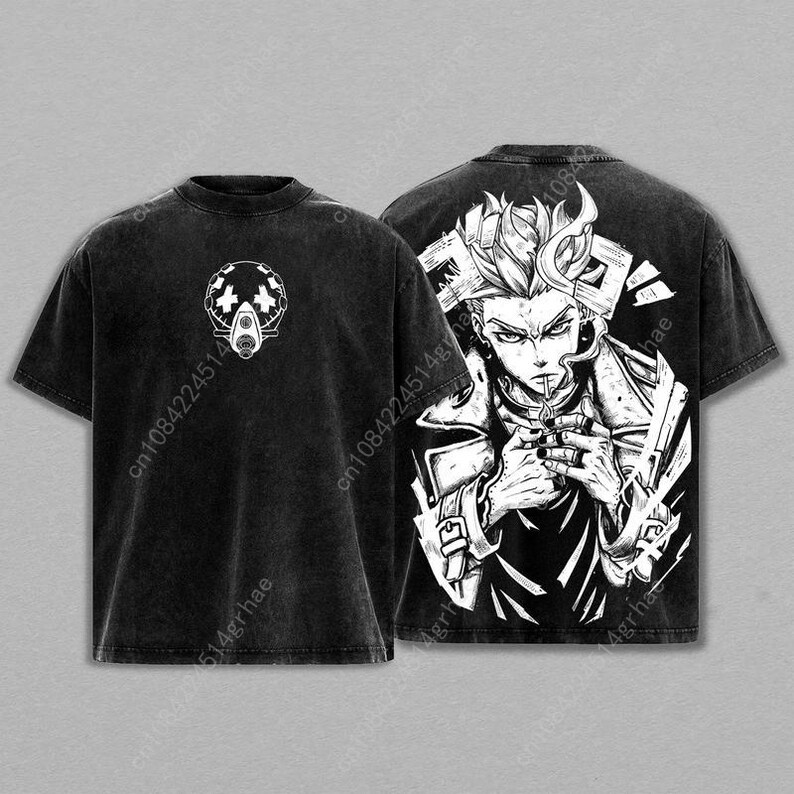 تي شيرت غاتشياكوتا بتصميم أنيم - مراجعة Graphic Tee Oversized وسعره